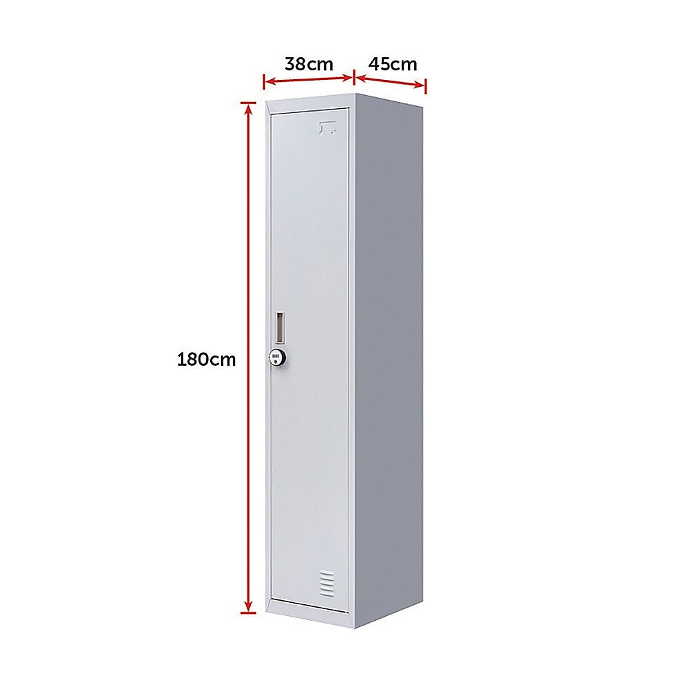 One-Door Office Gym Shed Clothing Locker Cabinet V63-832351