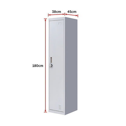 One-Door Office Gym Shed Clothing Locker Cabinet V63-832351