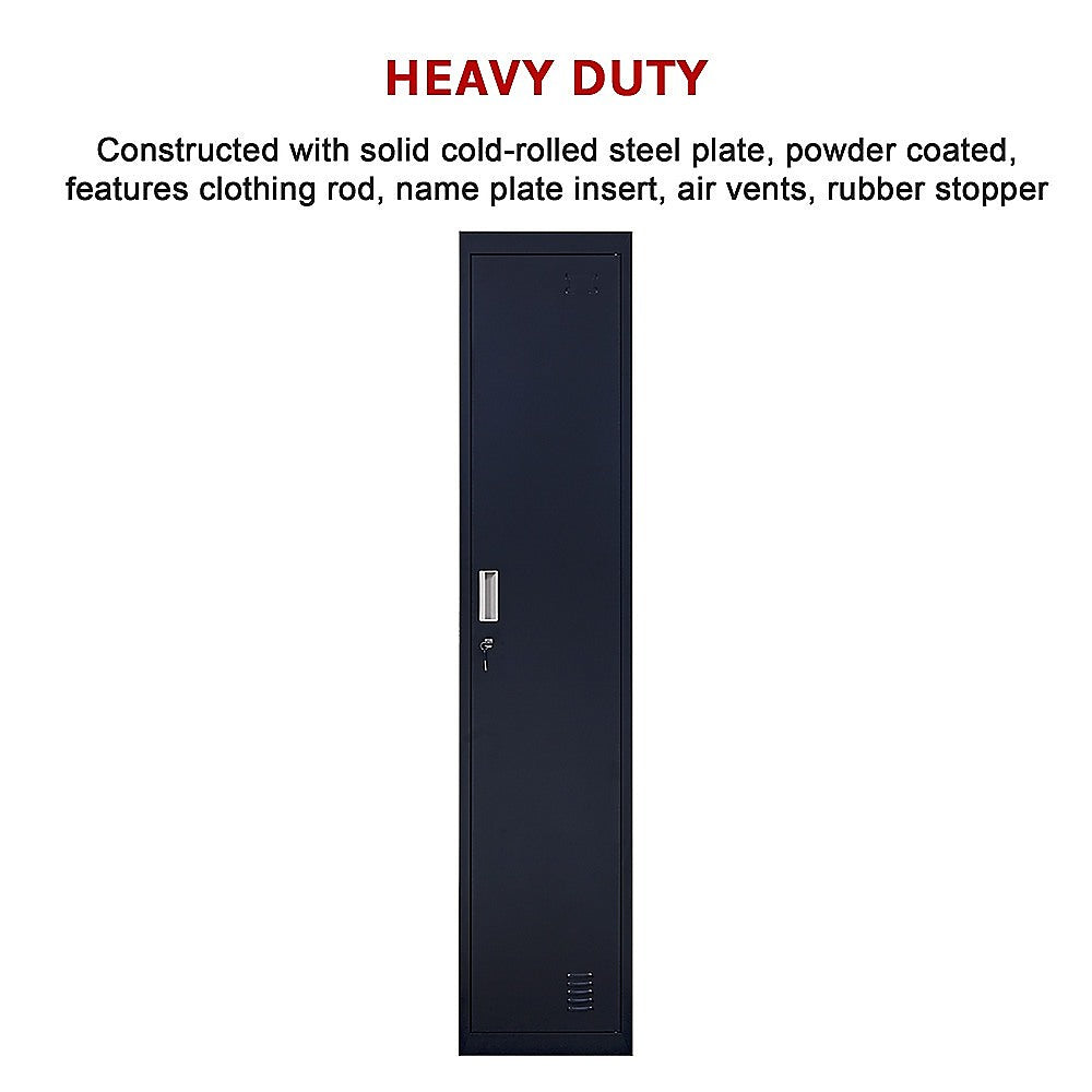 One-Door Office Gym Shed Clothing Locker Cabinet V63-832361