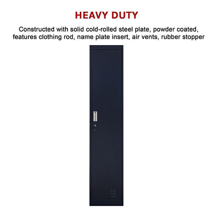 One-Door Office Gym Shed Clothing Locker Cabinet V63-832361