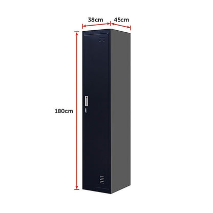 One-Door Office Gym Shed Clothing Locker Cabinet V63-832371