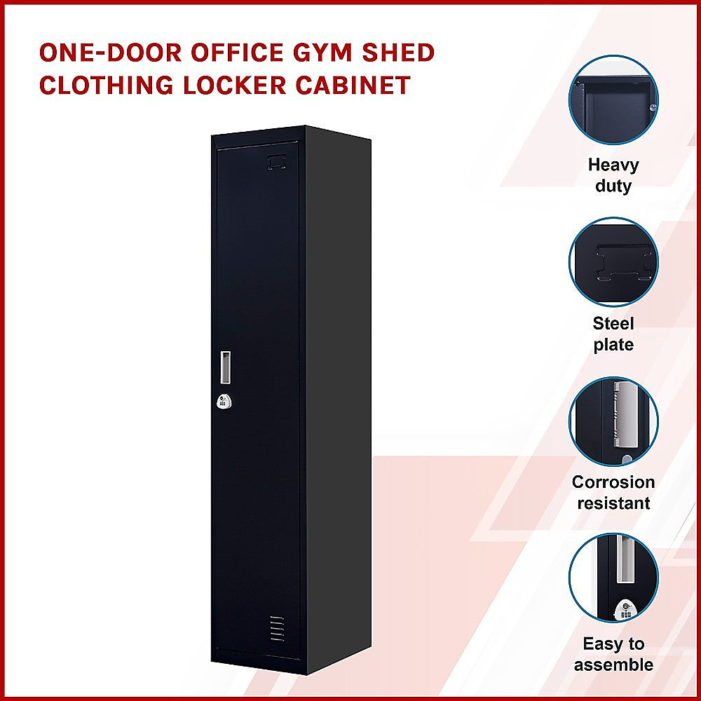 One-Door Office Gym Shed Clothing Locker Cabinet V63-832381