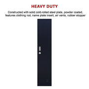 One-Door Office Gym Shed Clothing Locker Cabinet V63-832381
