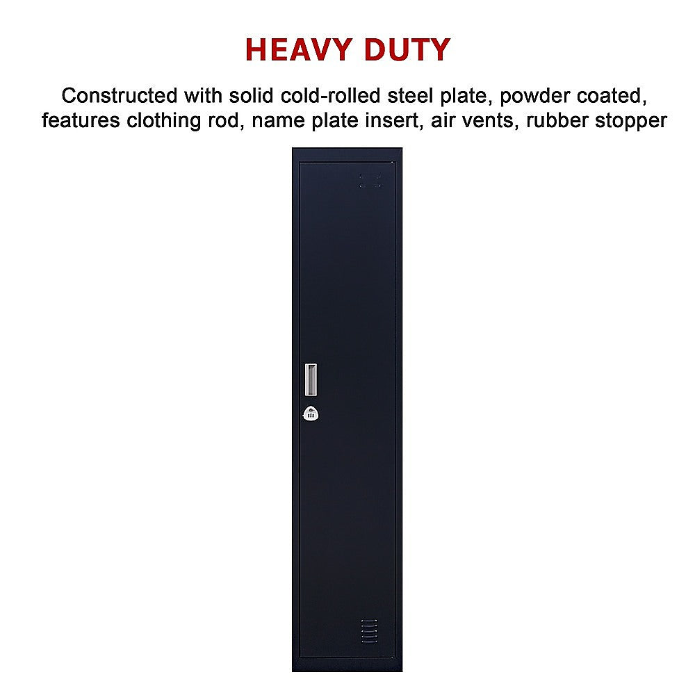 One-Door Office Gym Shed Clothing Locker Cabinet V63-832381