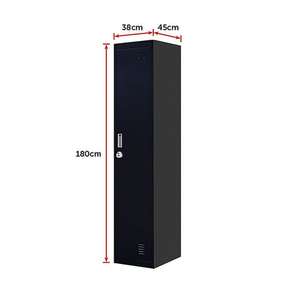 One-Door Office Gym Shed Clothing Locker Cabinet V63-832381