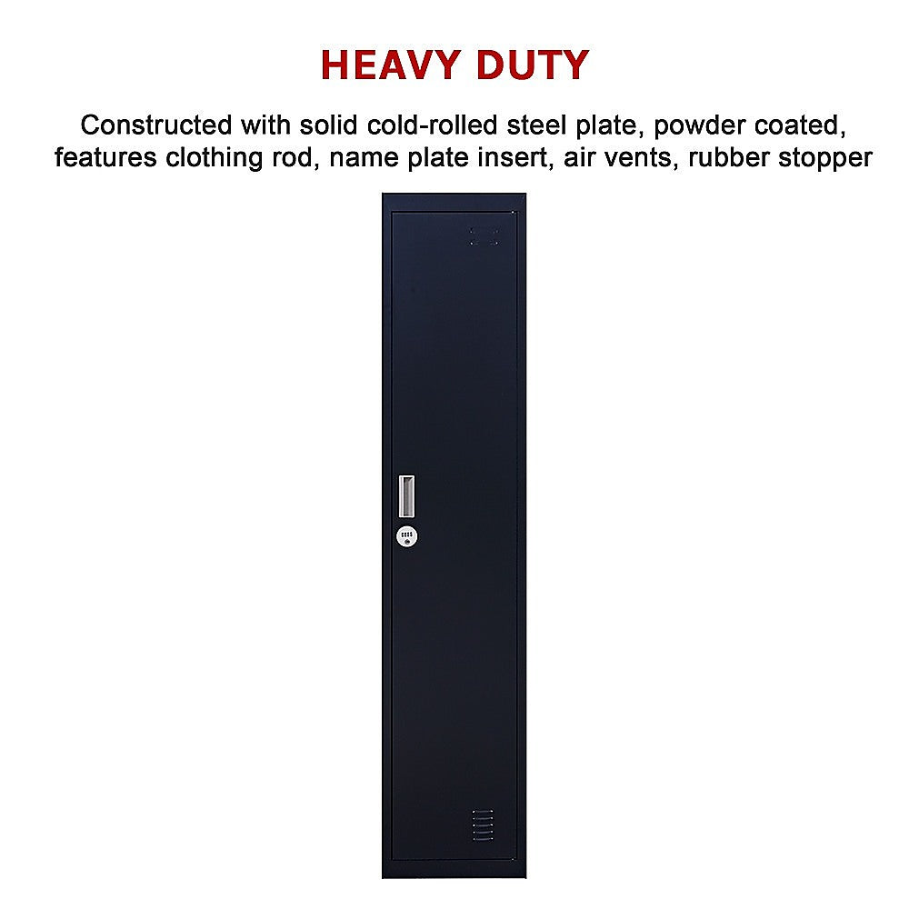 One-Door Office Gym Shed Clothing Locker Cabinet V63-832391