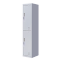 2-Door Vertical Locker for Office Gym Shed School Home Storage V63-832411
