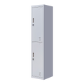 2-Door Vertical Locker for Office Gym Shed School Home Storage V63-832421