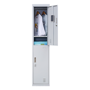 2-Door Vertical Locker for Office Gym Shed School Home Storage V63-832421