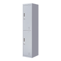 2-Door Vertical Locker for Office Gym Shed School Home Storage V63-832431