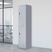 2-Door Vertical Locker for Office Gym Shed School Home Storage V63-832431