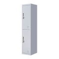 2-Door Vertical Locker for Office Gym Shed School Home Storage V63-832441