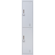 2-Door Vertical Locker for Office Gym Shed School Home Storage V63-832441