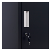 2-Door Vertical Locker for Office Gym Shed School Home Storage V63-832451