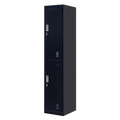 2-Door Vertical Locker for Office Gym Shed School Home Storage V63-832461