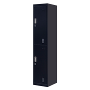 2-Door Vertical Locker for Office Gym Shed School Home Storage V63-832461