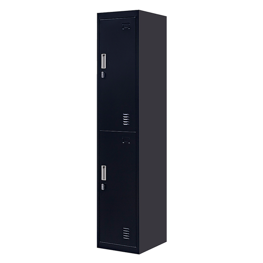 2-Door Vertical Locker for Office Gym Shed School Home Storage V63-832461