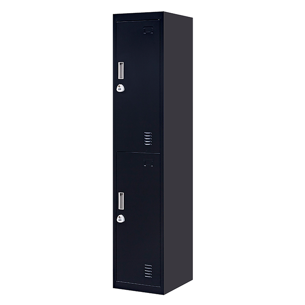 2-Door Vertical Locker for Office Gym Shed School Home Storage V63-832471
