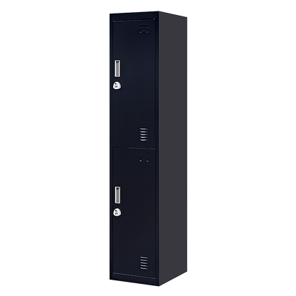 2-Door Vertical Locker for Office Gym Shed School Home Storage V63-832471