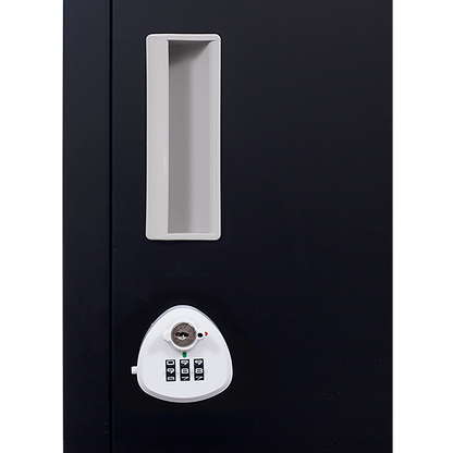 2-Door Vertical Locker for Office Gym Shed School Home Storage V63-832471