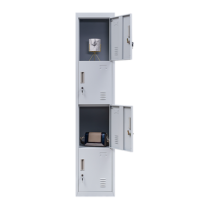 4-Door Vertical Locker for Office Gym Shed School Home Storage V63-832501