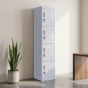 4-Door Vertical Locker for Office Gym Shed School Home Storage V63-832501
