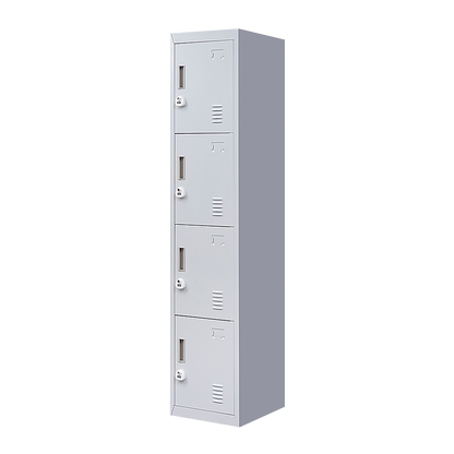 4-Door Vertical Locker for Office Gym Shed School Home Storage V63-832521