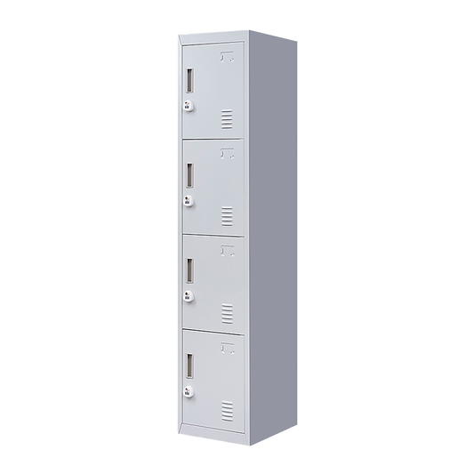 4-Door Vertical Locker for Office Gym Shed School Home Storage V63-832521