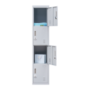 4-Door Vertical Locker for Office Gym Shed School Home Storage V63-832521