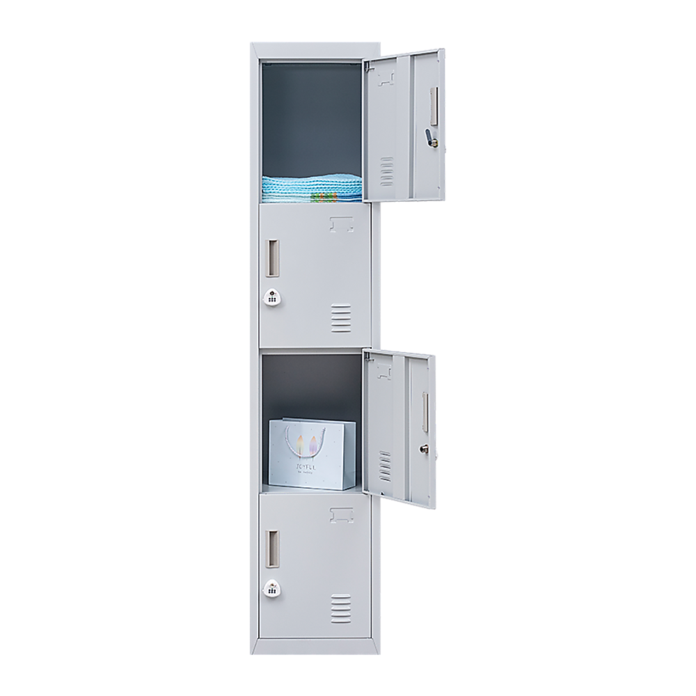 4-Door Vertical Locker for Office Gym Shed School Home Storage V63-832521