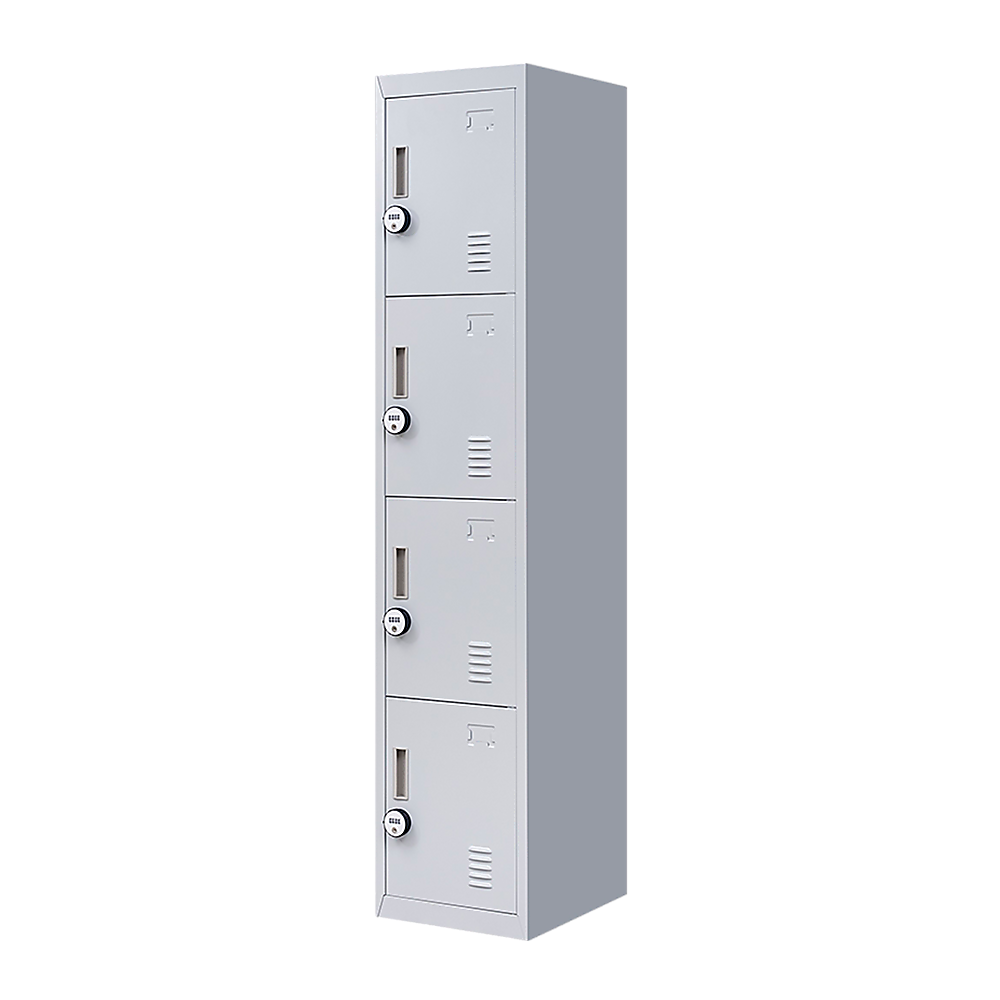 4-Door Vertical Locker for Office Gym Shed School Home Storage V63-832531