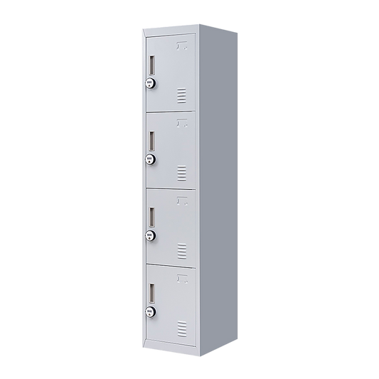 4-Door Vertical Locker for Office Gym Shed School Home Storage V63-832531