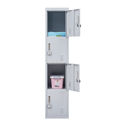 4-Door Vertical Locker for Office Gym Shed School Home Storage V63-832531
