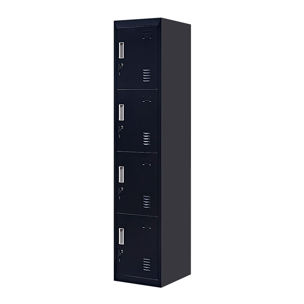 4-Door Vertical Locker for Office Gym Shed School Home Storage V63-832541