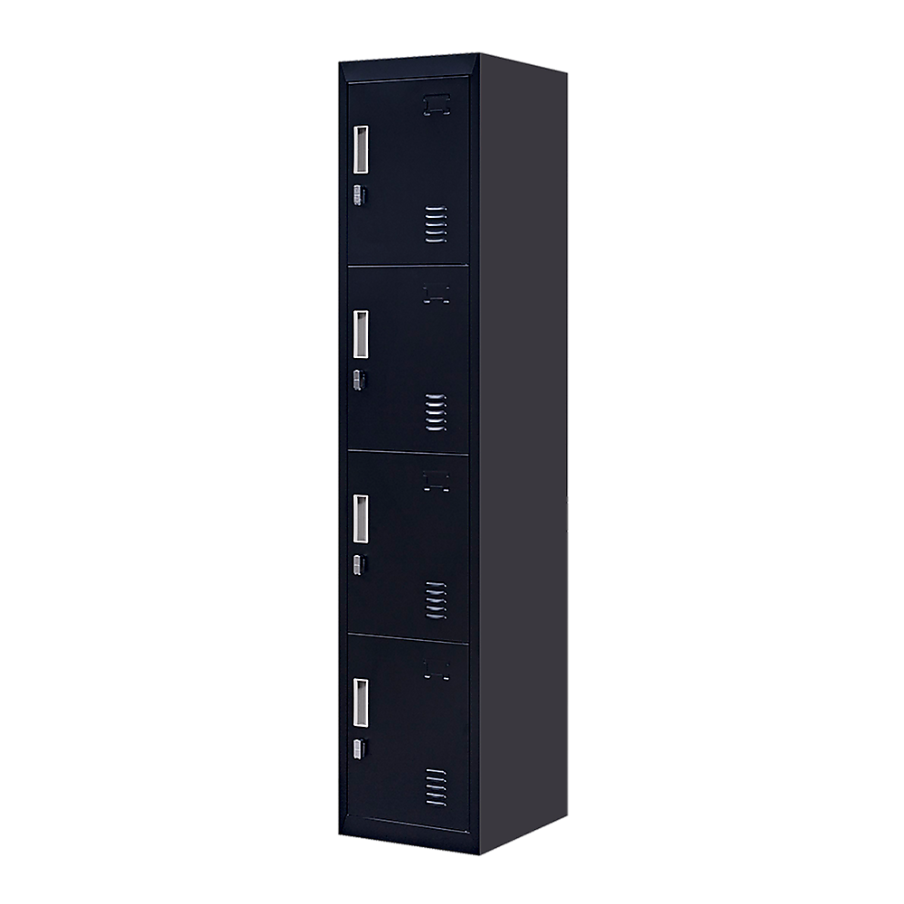 4-Door Vertical Locker for Office Gym Shed School Home Storage V63-832551