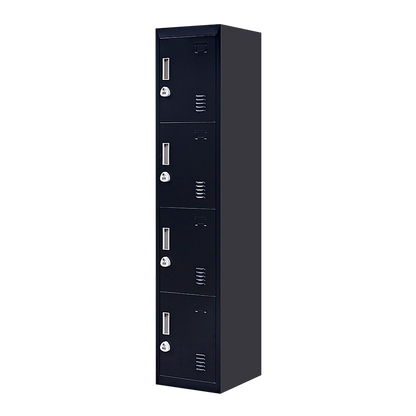 4-Door Vertical Locker for Office Gym Shed School Home Storage V63-832561