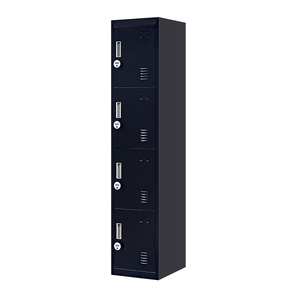 4-Door Vertical Locker for Office Gym Shed School Home Storage V63-832571