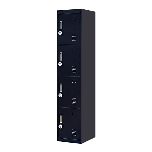 4-Door Vertical Locker for Office Gym Shed School Home Storage V63-832571