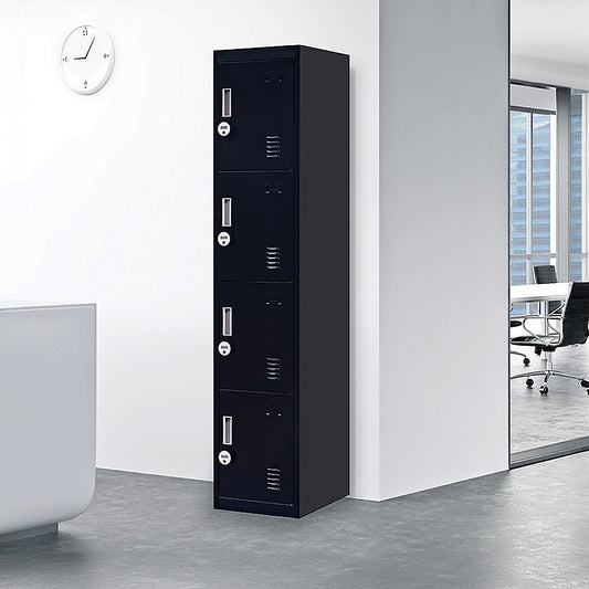4-Door Vertical Locker for Office Gym Shed School Home Storage V63-832571