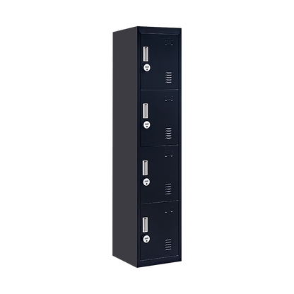 4-Door Vertical Locker for Office Gym Shed School Home Storage V63-832571