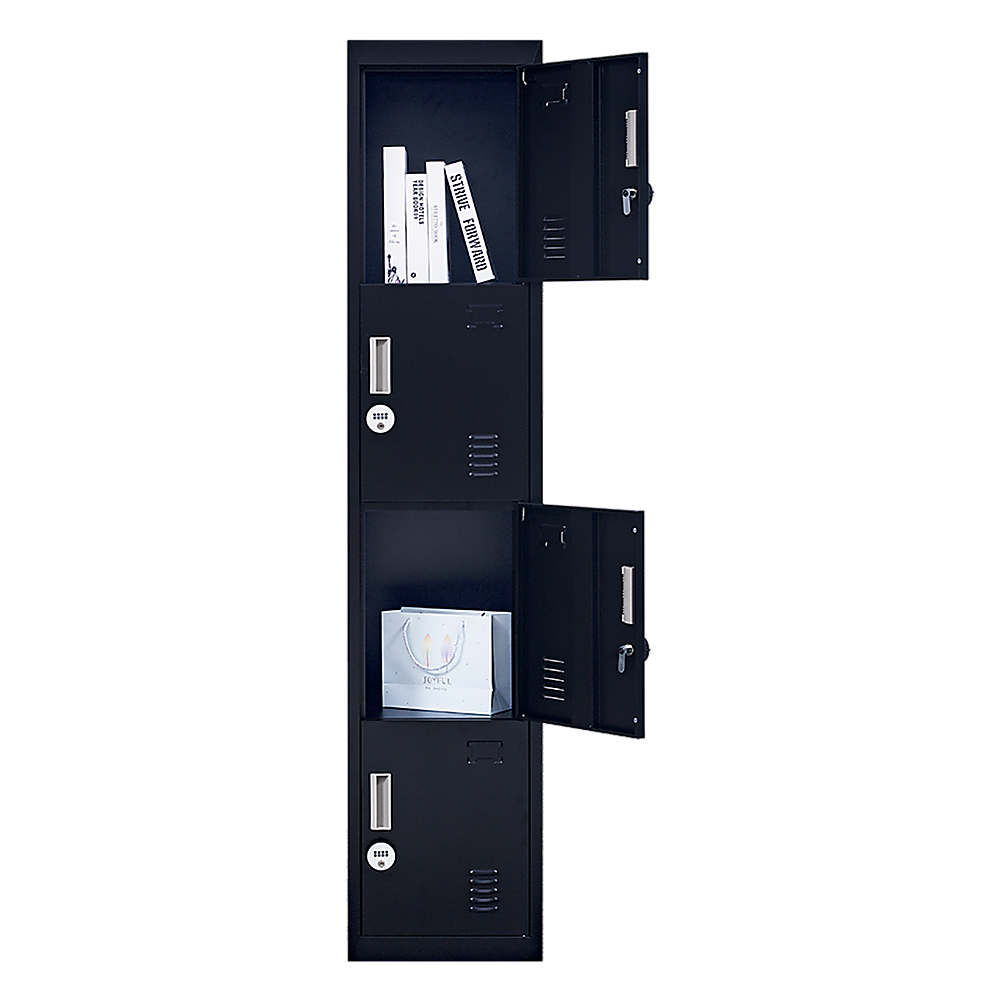 4-Door Vertical Locker for Office Gym Shed School Home Storage V63-832571