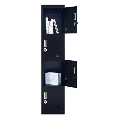 4-Door Vertical Locker for Office Gym Shed School Home Storage V63-832571