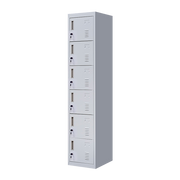 6-Door Locker for Office Gym Shed School Home Storage V63-832681