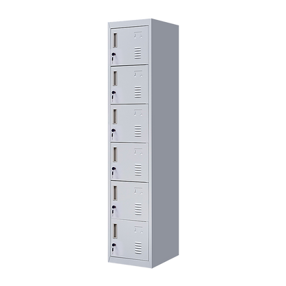 6-Door Locker for Office Gym Shed School Home Storage V63-832681