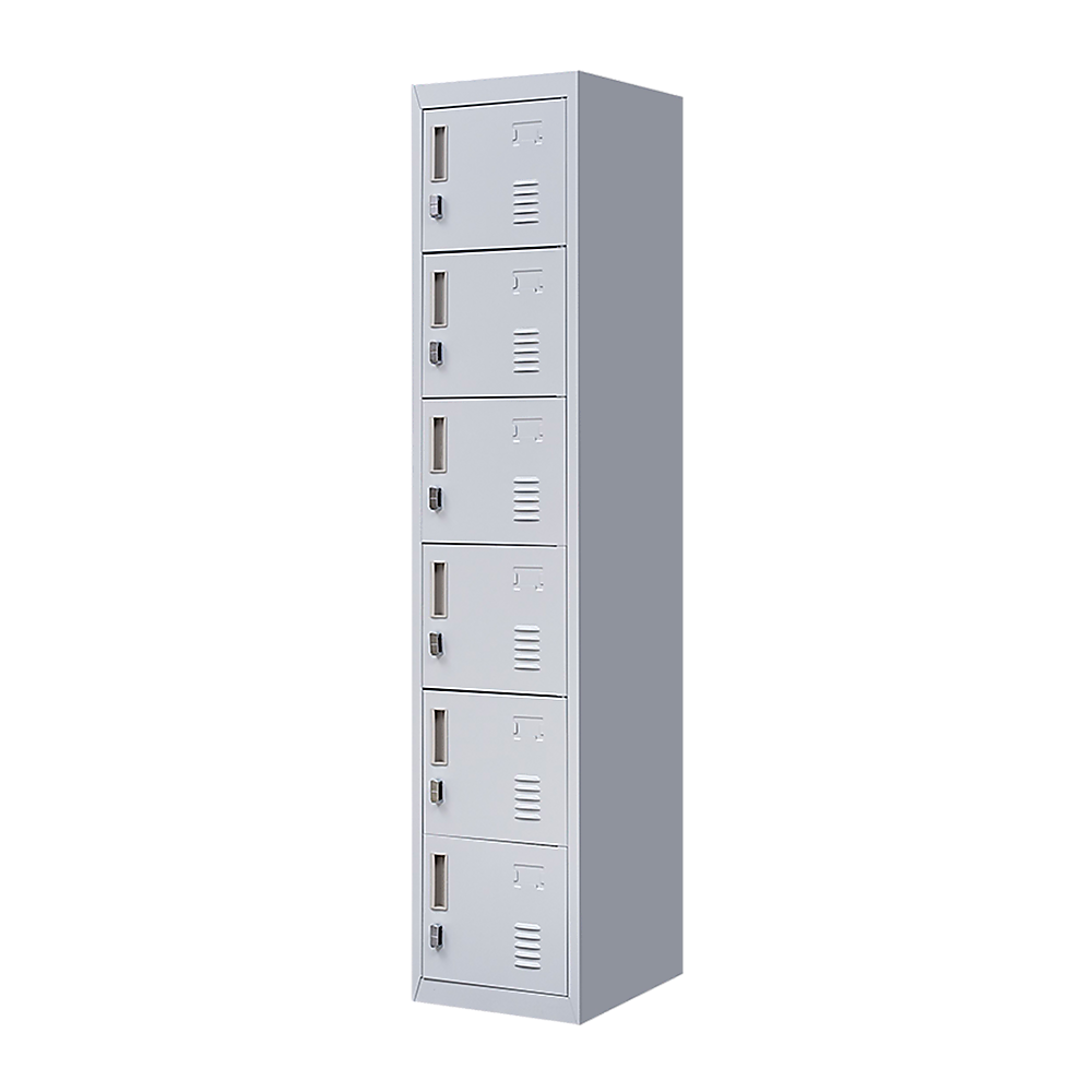 6-Door Locker for Office Gym Shed School Home Storage V63-832691