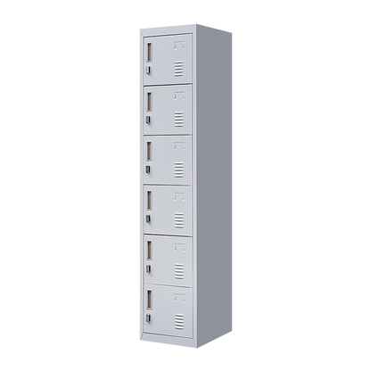 6-Door Locker for Office Gym Shed School Home Storage V63-832691