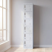 6-Door Locker for Office Gym Shed School Home Storage V63-832691