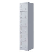 6-Door Locker for Office Gym Shed School Home Storage V63-832701