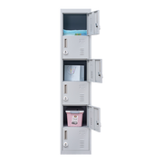 6-Door Locker for Office Gym Shed School Home Storage V63-832701