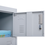 6-Door Locker for Office Gym Shed School Home Storage V63-832701